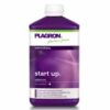 Image du Start Up de Plagron, un produit nutritif pour les plantes, mettant en évidence l'emballage du produit et son rôle dans le démarrage d'une croissance saine des plantes.