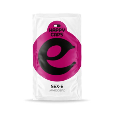 Image de Sex E Caps de Happy Caps, un produit souvent associé à des effets aphrodisiaques ou d'amélioration de l'humeur.