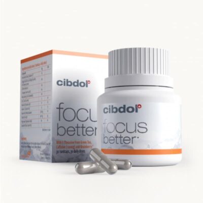 Capsules Focus Better de Cibdol - Améliorez votre concentration et votre focus avec ces capsules de haute qualité. Découvrez les avantages des capsules Focus Better.