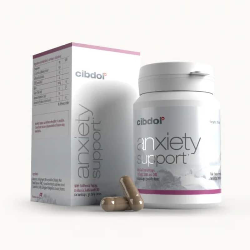 Cibdol Anxiety Support - Soutien naturel pour l'anxiété et le stress. Découvrez les avantages des capsules Anxiety Support de Cibdol.