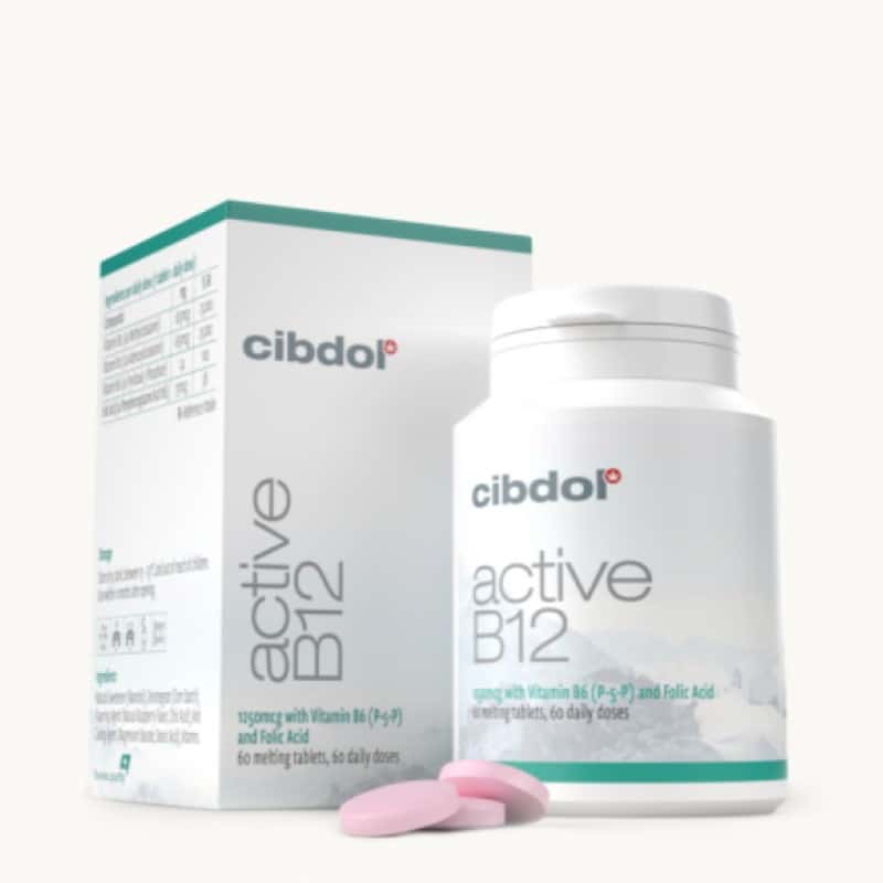 Active B12 de Cibdol : Une formule avancée avec de la vitamine B12 active. Soutenez votre bien-être avec les suppléments Active B12 de Cibdol.