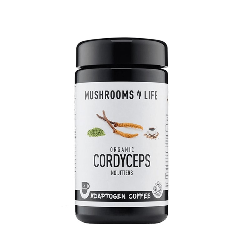 La boîte du Cordyceps Power Café de Mushrooms4Life de 60 grammes.