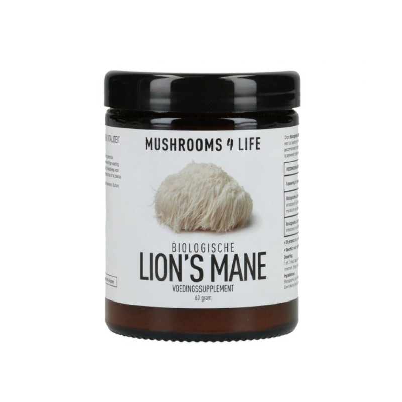 Poudre de Crinière de Lion de Mushrooms4Life de 60 grammes.